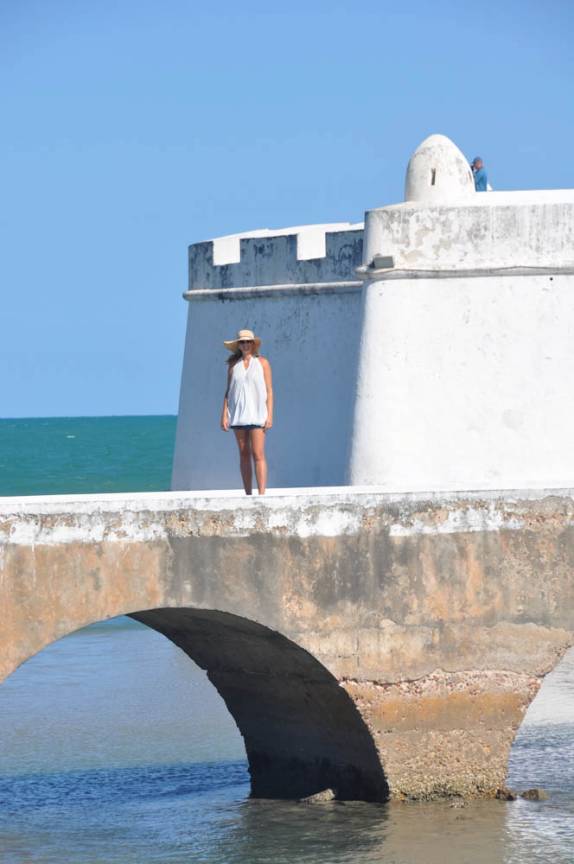 Ponte que leva ao Forte dos Três Reis Magos, em Natal - RN